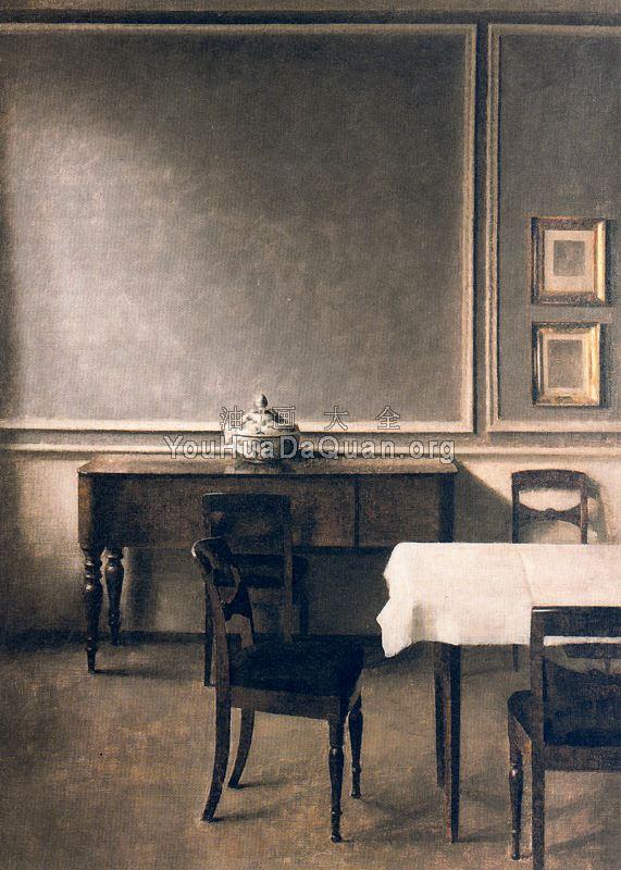 Interior, Strandgade - 威尔汉姆·哈莫修依